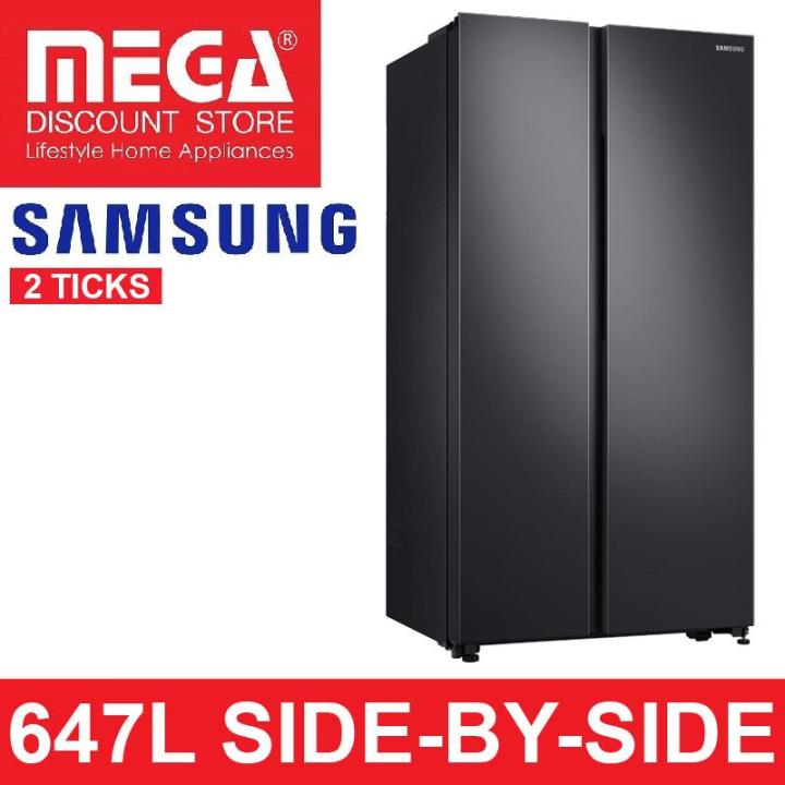 SAMSUNG RS62R5004B4/SS 647L SPACEMAX SIDEBYSIDE FRIDGE (2 TICKS
