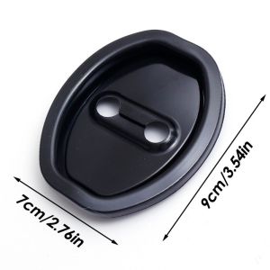 1/4PCS Car Door Latch Cover Shock Absorber Thickened Door Silent Buffer Anti-Collision Sticker Protective Pad Modification Accessories Suitable for Tesla Model 3/Y
