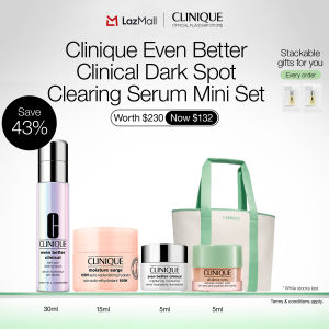 [Parkway Exclusive Set] Clinique Even Better Clinical Dark Spot Clearing Serum Mini Set | Fight dark spots dull skin and uneven skin tone