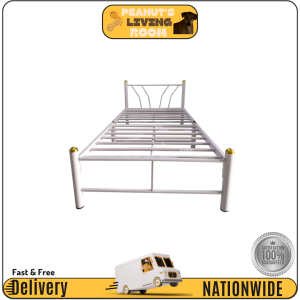 BUTTERCUP METAL BED FRAME POWDER COATED SPLIT TYPE W/  MATTRESS- PEANUTS LIVING ROOM