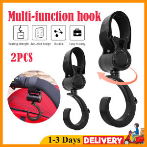 2Pcs Baby Stroller Hook hanger 360° Degree Rotatable Baby Carrier S Hook Prams Hanger Children Accessories