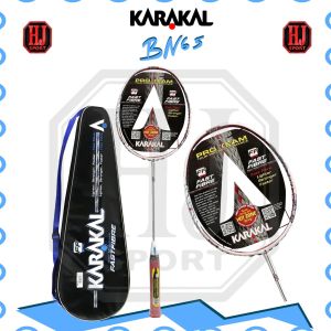 Raket Original Badminton Karakal BN65 Bonus Grip Senar dan Tas