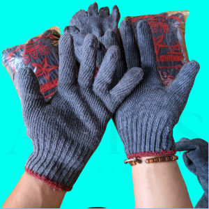 Isi 1 Lusin 12 Pasang ( 24 pcs ) Sarung Tangan Rajut Tebal Pelindung segala jenis pekerjaan