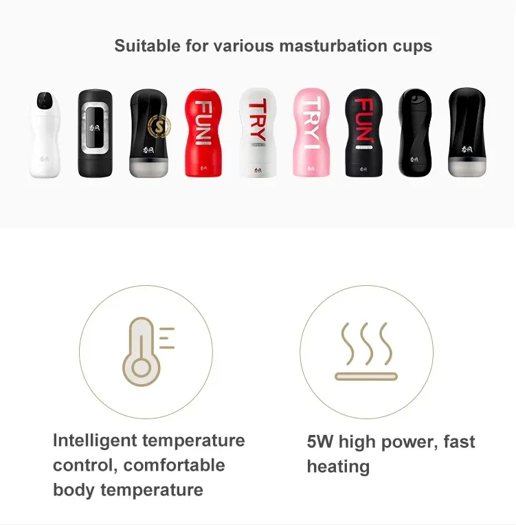 TryFun Sex Warming Stick Spring Cup Heating and Drying Base for Onacup  Masturbation Onahole Heating Rod USB Heater For Sex Toys