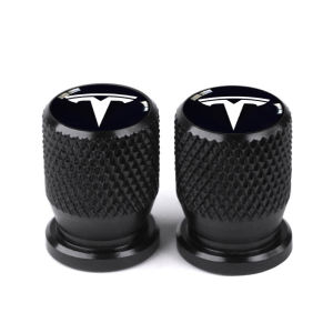 2/4PCS Tesla Car Tire Valve Cap Wheel Stem Air Cover Metal Dust-proof Tyre Valve Cap For Model 3 Y S X 2023 2024