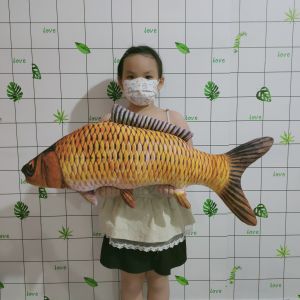 GỐI ÔM NGỦ CHO BÉ HÌNH CÁ CHÉP NHẬT CÁ KOI NHỒI BÔNG MỀM MỊN CAO CẤP