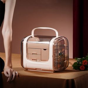 New Nordic Luxury Jewelry Boxes Acrylic Home Portable Jewellery Storage Box Necklace Earring Organizer Holder Party Makeup Bins