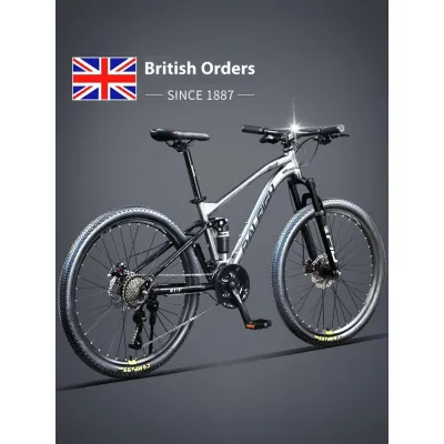 Bicycle Variable Speed Mountain Bike Double Shock Absorber Road Bike Soft Tail Frame Bike