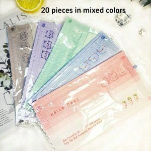 3D Stereoscopic Flat Mask - Small Animal Design - Multi-Color Face Mask Suitable for Adults and Children for Outdoor Use