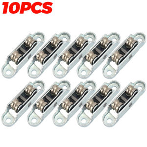 10pcs Window Pulleys Silent Bearing Fitting Tools Zinc Alloy Wheels U Groove Heavy Duty Sliding Door Roller Track Hardware
