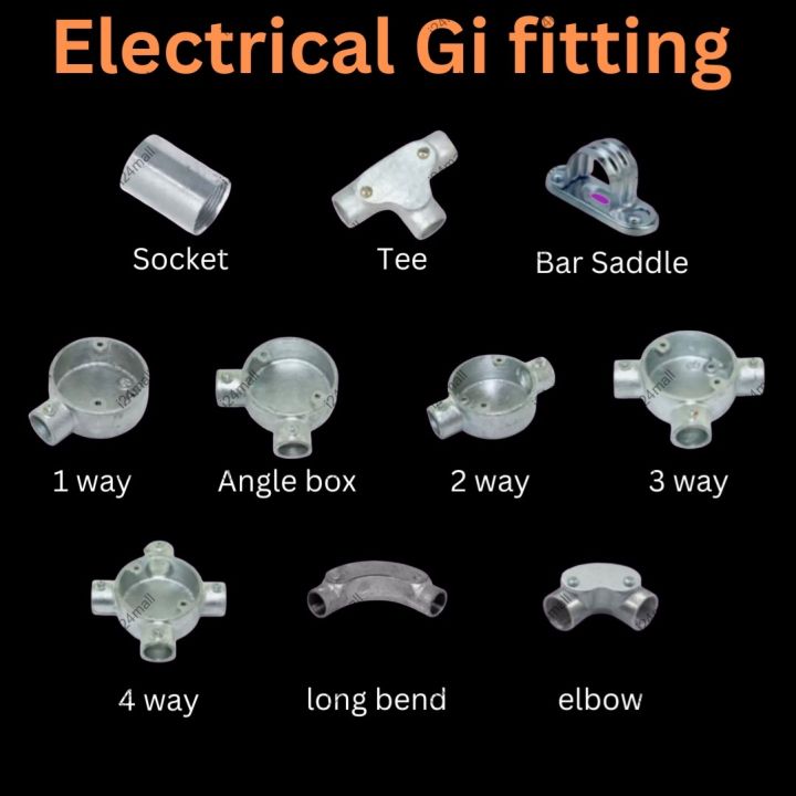 Fitting Gi Box GI Fittings Galvanized Iron Besi Fitting GI Joint Connector | Lazada