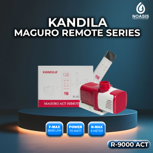 Kandila Maguro Remote ACT R-9000 Pompa Air Celup Kolam Aquarium Water Pump 70 W 9000Lh