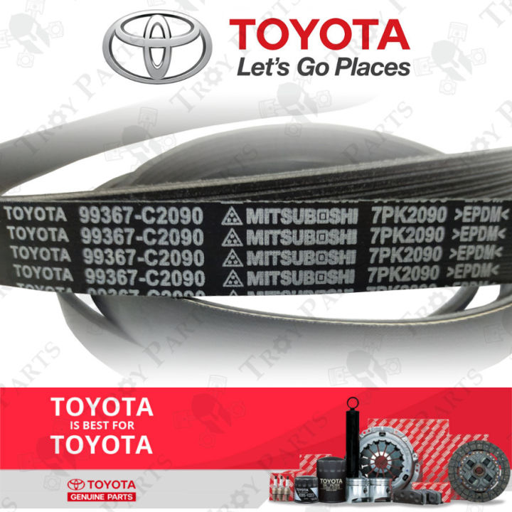 Original Toyota Fan Belt 99367-C2090 Toyota Harrier 3.5 V6 GSU30