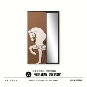 Wall Mirror Full Length Mirror With Storage Full Body Mirror Wall Mount Mirror With Rack Wall Mirror Full Length Win Instant Success High-Grade Light Luxury Invisible Dressing Mirror 镜子全身