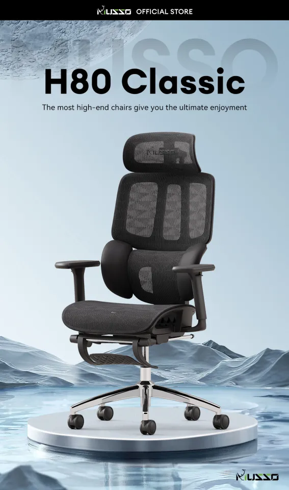 Adjustable Height Adjustable Ergonomic Chair MUSSO H80 CLASS