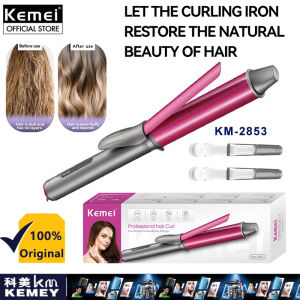 Kemei KM-2853 Máy uốn xoăn tóc dài thùng Styler đa năng dụng cụ làm xoăn tóc điều chỉnh nhiệt thiết lập phụ nữ Máy uốn tóc với mở rộng thùng