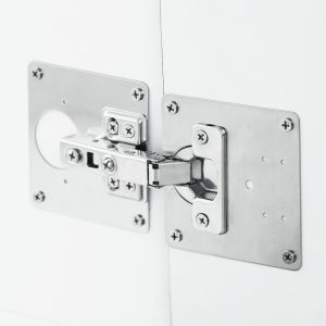 Stainless Steel Hinge Repair Patch Cabinet Door Repair Plate Hinge Fixed Plate Mounting