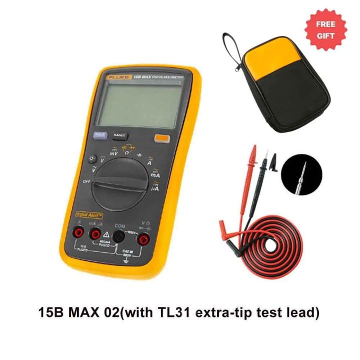 Fluke 15B/17B MAX 6000 Counts Digital Multimeter AC/DC Voltage, Current ...