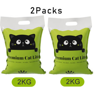 2KG/4KG Cat Litter Bentonite Cat Litter Sand Highly Absorben Deodorant Cat Toilet Odour Control