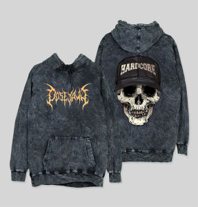 Hoodie Washing | Sweater Pria SandWas Motif - Hoodie Jumper All Motif Tengkorak Metal