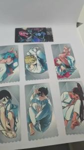 Alien Stage Ivan Till 7 Sheets Shimmer Film Art Cards Korean Animation Coffee Themed Illustration Ticket Style Collectible Photocard Star Glitter Keepsake for Fans
