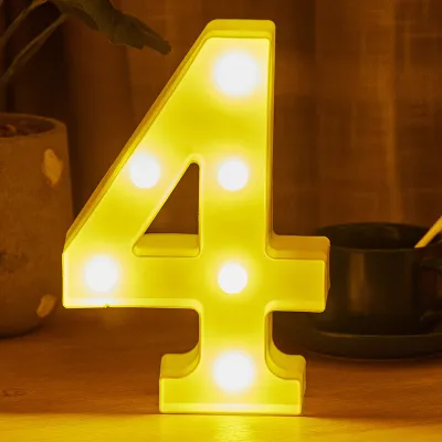 【Local Fast Delivery】21cm Big Size Letter lamp Christmas Big 3D Letter Led Night Light Sign Alphabet DIY Lamp Decor Lamp
