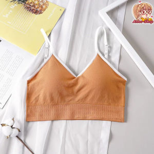เสื้อชั้นในสตรี บราสายเดี่ยวแบบสวม แฟชั่นเว้าหลัง สายปรับได้ มีฟองน้ำถอดออกได้ A79