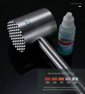 Búa dần thịt đập thịt inox 304 nguyên khối dùng đập mềm tẩm ướp thịt