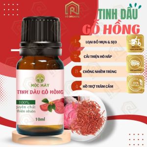 (HCM)Gỗ Hồng 10ml Tinh Dầu Thiên Nhiên Nguyên Chất Gỗ Hồng Tạo Hương Thơm Thư Giãn Giảm Căng Thẳng - Rô Organic