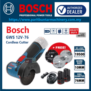 BOSCH GWS 12V-76 Professional Brushless 3" Cordless Angle Grinder Cutter GWS12V-76