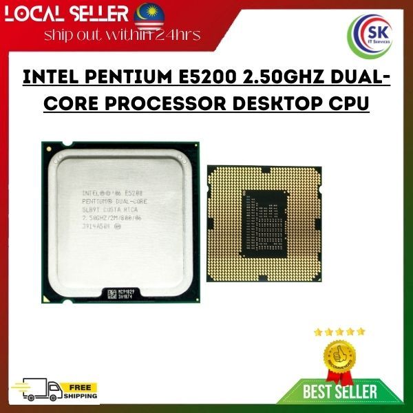 Intel Pentium E5200 2.50GHz DualCore Processor Desktop CPU Lazada