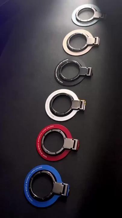 magsafe ขาตั้งแหวนศัพท์มือถือ แท่นชาร์จไร้สายสำหรับเดสก์ท็อป วัสดุโลหะ ...