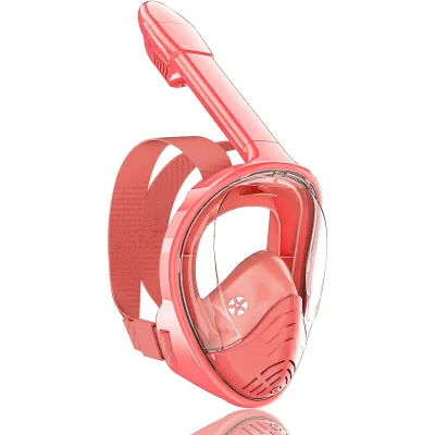 FCProfessional Snorkeling Diving Mask Foldable 180 Degree Underwater Scuba Full Face Snorkel Mask Anti Fog Goggles for Kids Swim