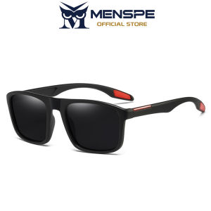 MENSPE Fashion Men’s Polarized Sunglasses Ultra Light Driving Sunglasses Retro Frame Square Sunglasses Sports Sunglasses UV400 Sunglasses Cycling Riding Running Glasses for Men Women