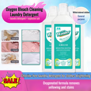 Oxygen Bleach Cleaning Laundry Detergent Remove Yellow Stain Brighten Concentrate Wash Powder