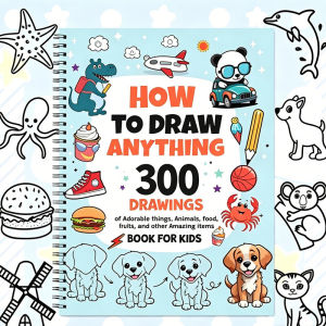 110 Pages Kids Coloring Book 300 Cute Pattern Cartoon Graffiti Drawing Early Learning Painting Book