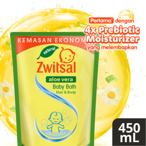 Zwitsal Baby Bath Hair and Body Aloe Vera 400ml / 450ml