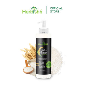 Herbishh Rice Water Shampoo 400ml | Hair Growth & Anti Hair Fall | Biotin Argan Coconut