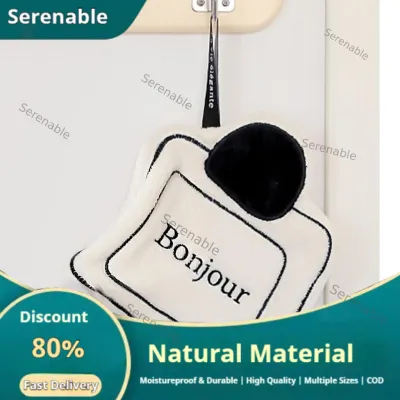 Hanging Hand Towel Thick Modern Washable Soft Reusable Washcloths Bathroom Hanging Towel for Dorm Kitchen Bathroom Home Hotel