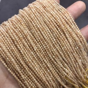 ลูกปัดหั่นก๋วยเตี๋ยวออสเตรเลีย8สี2มม. หินอัญมณีขนาดเล็กแฟลชแบบ Diy 7ขวบ