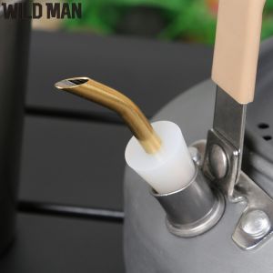 Cắm trại Ấm đun nước vòi mở rộng vòi phun Silicone ấm trà thép không gỉ vòi mở rộng cho thiết bị cắm trại và đi bộ đường dài di động