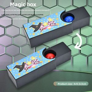 CHLOCH Magic Purple Magic Box Plastic Trick Performance Magic Disappearing Box Wonderful Mystery Magic Trick Props for Kids Teens