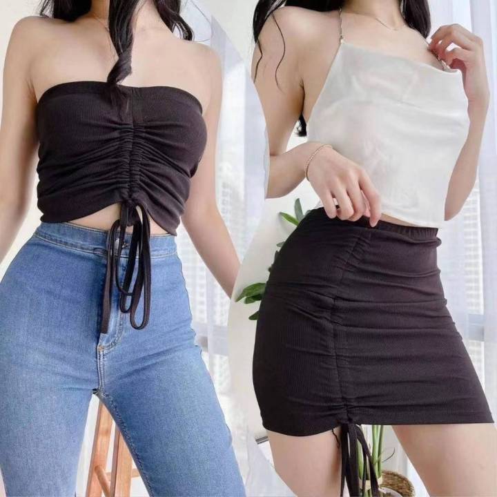 97400 LADIES FASHION KOREAN STYLE HIGH QUALITY COTTON 2 WAYS WEAR  