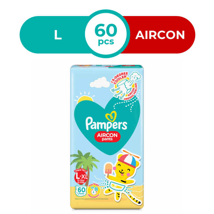 Pampers Aircon Pants Large Diaper 60s Lazada PH