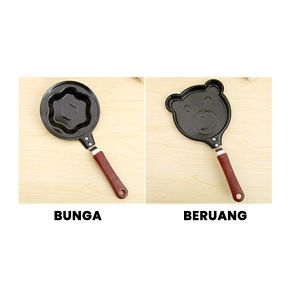 Teflon Anti Lengket Karakter Lucu / Wajan Telur Ceplok Motif Lucu