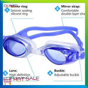 QUNED Waterproof Anti Fog Swimming Goggles UV Children Professional Colored Lenses Kids Eyewear Swimming Glasses Eyewear