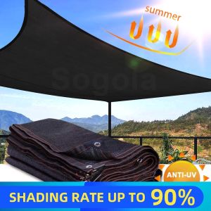 【SunnySpace】ขนาดใหญ่ ตาข่ายกรองแสงสแลนกันแดด ผ้ากันแดด ผ้าบังแดดบ้าน กันสาดบ้าน