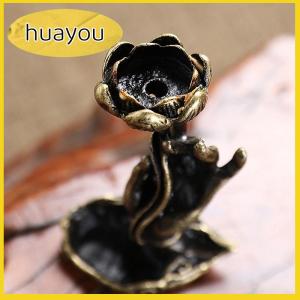 huayou Pure copper backflow incense Buddha hand lotus brass incense frame incense Zen tea ceremony table tea table furnishings