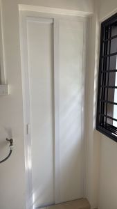 Aluminium All White Design Slide and Swing Door