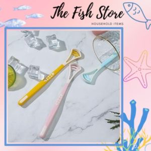 Dụng Cụ Cạo Lưỡi Mini 3 Cạnh Silicon Mềm Làm Sạch Khoang Miệng